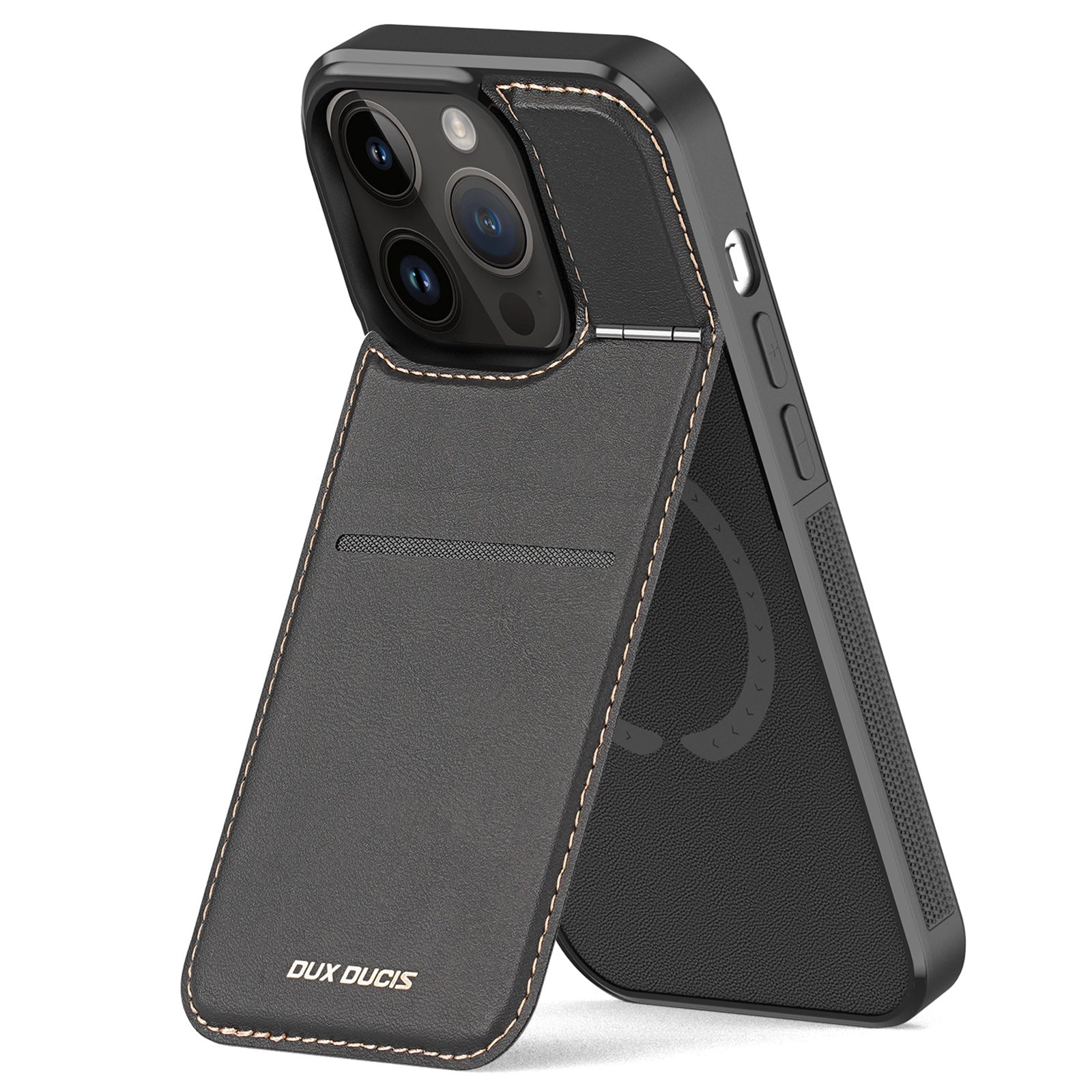 DUX DUCIS Rafi Series for iPhone 13 Pro 6.1 inch Card Holder Kickstand RFID Blocking Cover Magnetic Leather PC TPU Phone Case DUX DUCIS Rafi Series for iPhone 13 Pro 6.1 inch Card Holder Kickstand RFID Blocking Cover Magnetic Leather PC TPU Phone Case